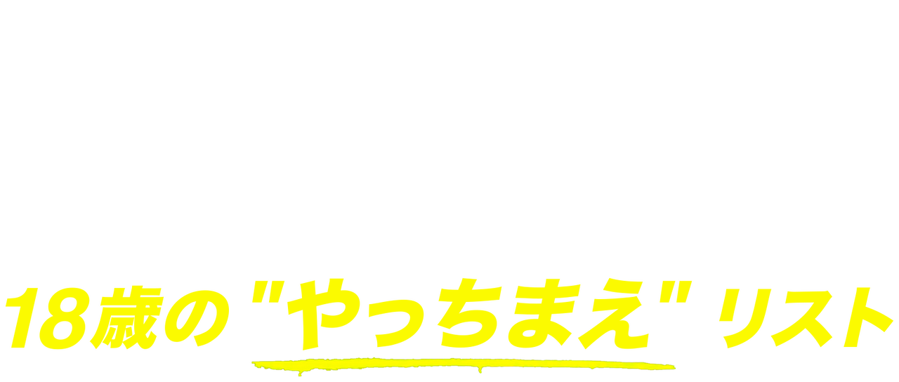 18歳の やっちまえ リスト Netflix